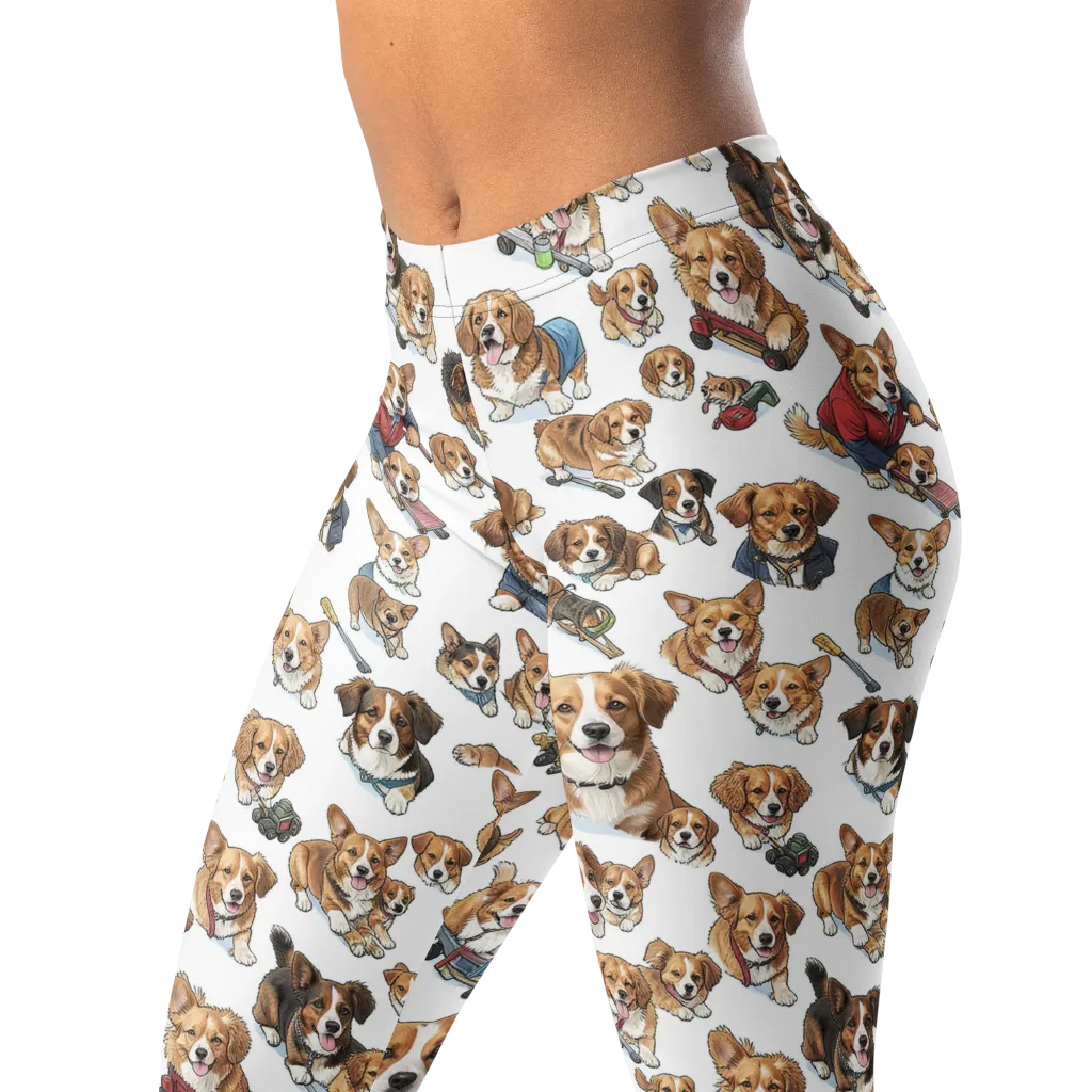 Paws On Parade on Leggings — Left Front