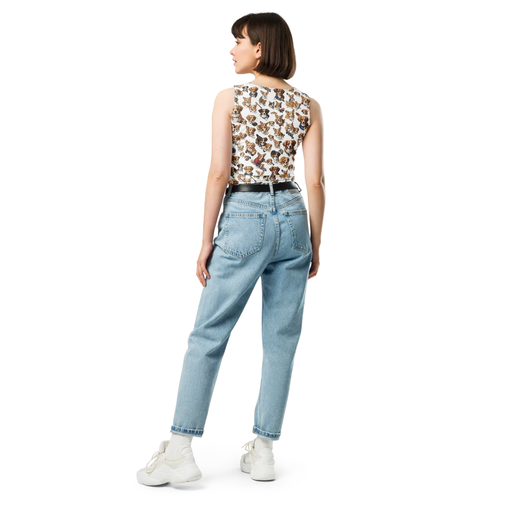 Paws On Parade on Crop Top — Back