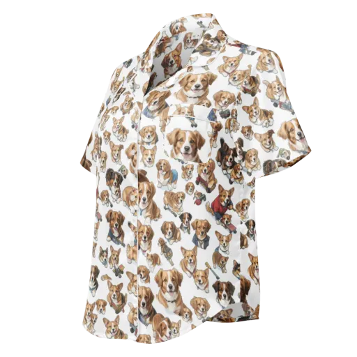 Paws On Parade on a Women's Short Sleeve Pajama Top