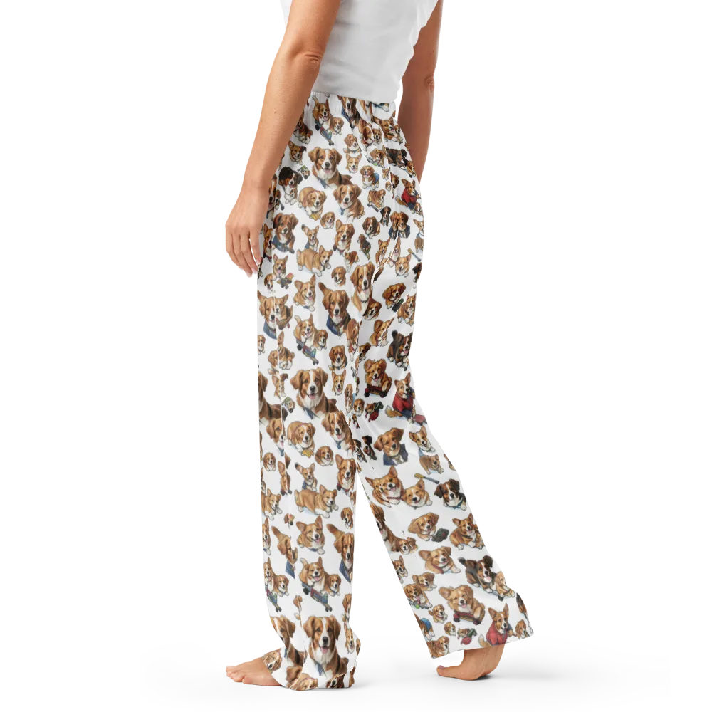 Paws On Parade on Women's Pajama Pants — Left