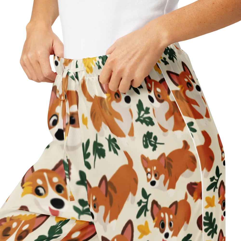 Corgi Garden on Women's Pajama Pants — Product details