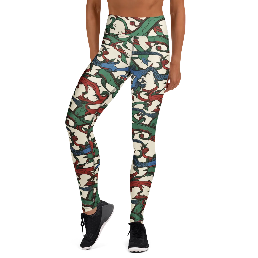 Dragonvine on Yoga Leggings — Front