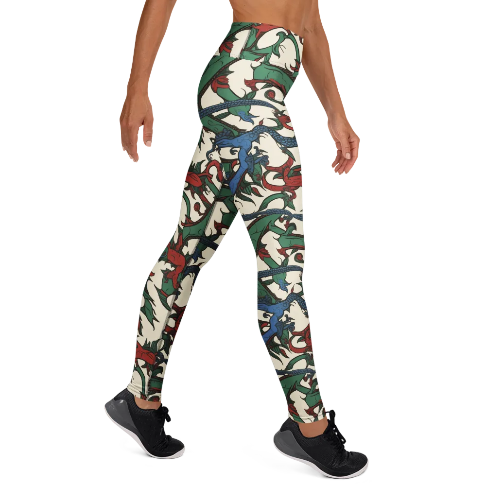 Dragonvine on Yoga Leggings — Right