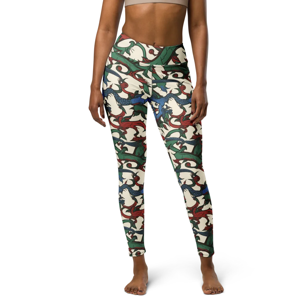 Dragonvine on Yoga Leggings — Front