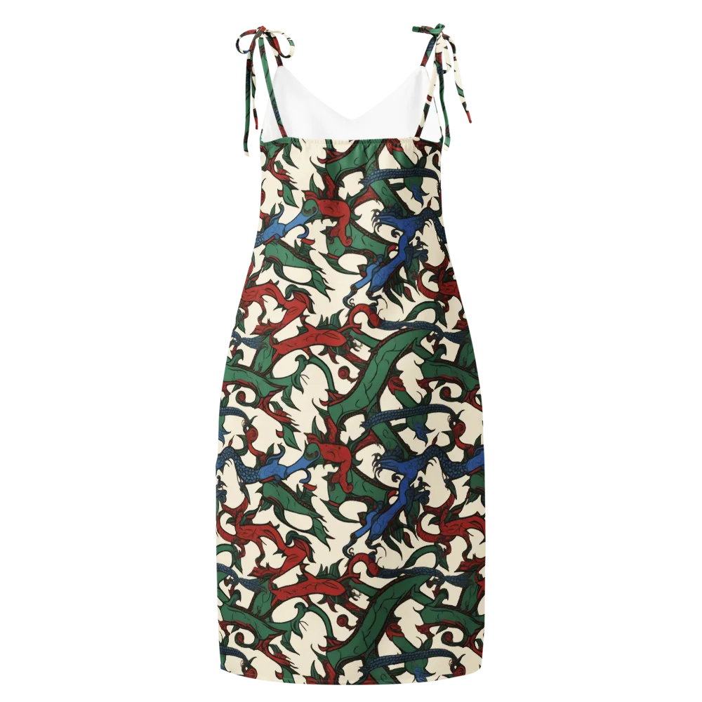 Dragonvine on Slip Dress — Back