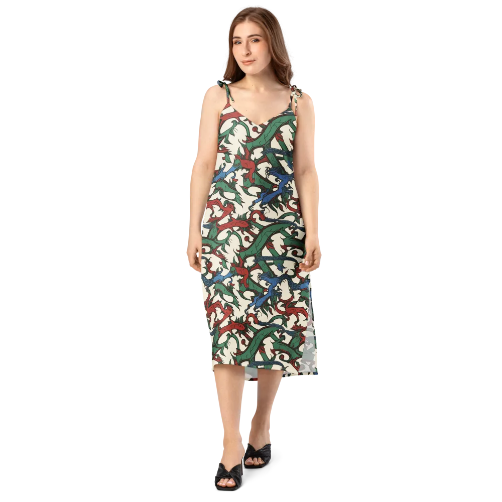Dragonvine on Slip Dress — Front