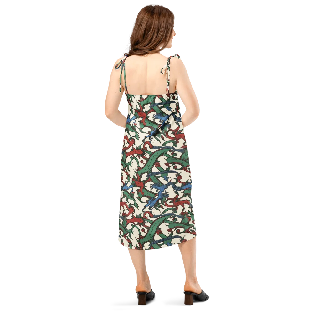Dragonvine on Slip Dress — Back