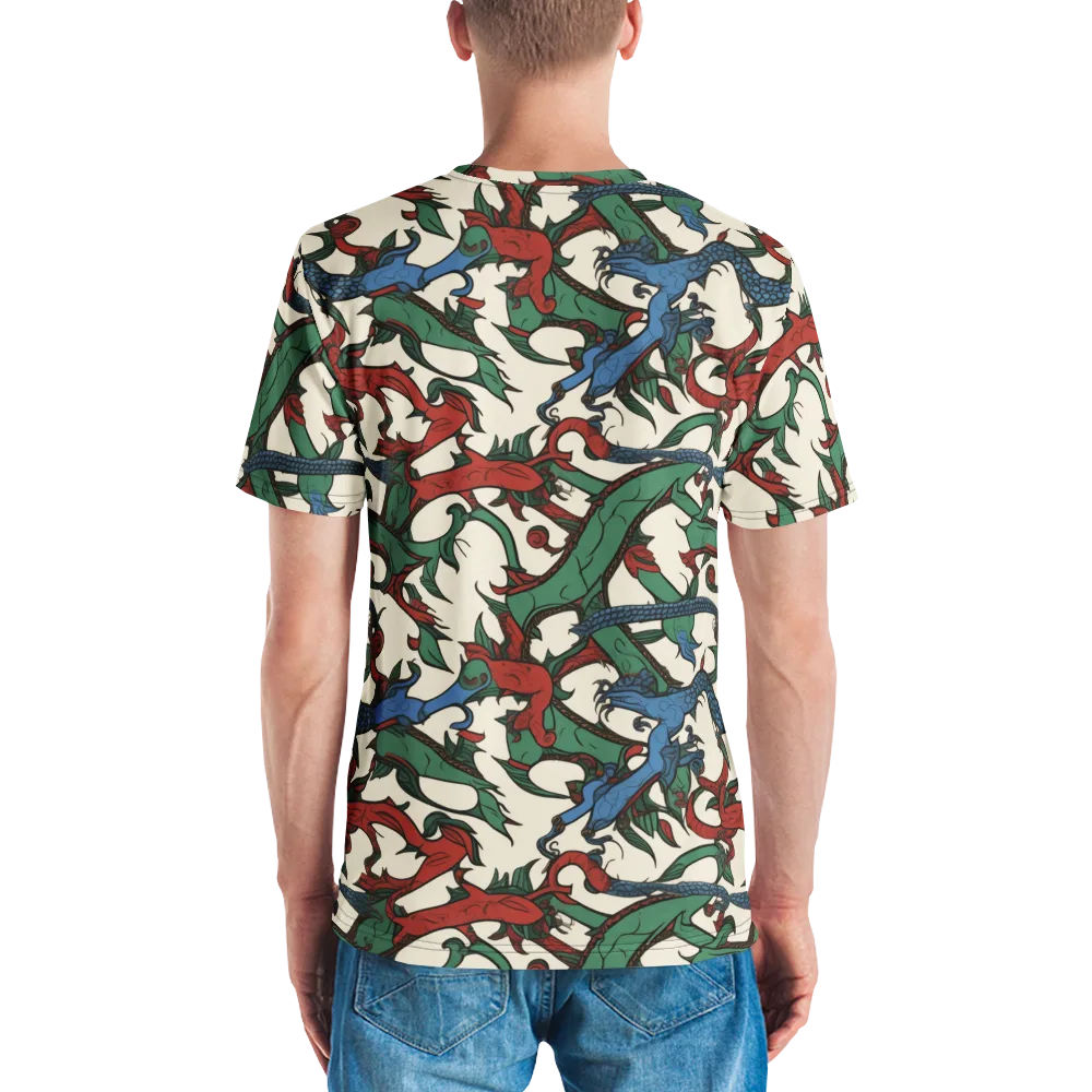 Dragonvine on Men's Crew Neck T-Shirt — Back