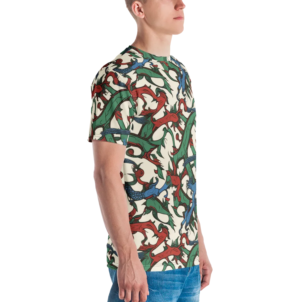 Dragonvine on Men's Crew Neck T-Shirt — Right