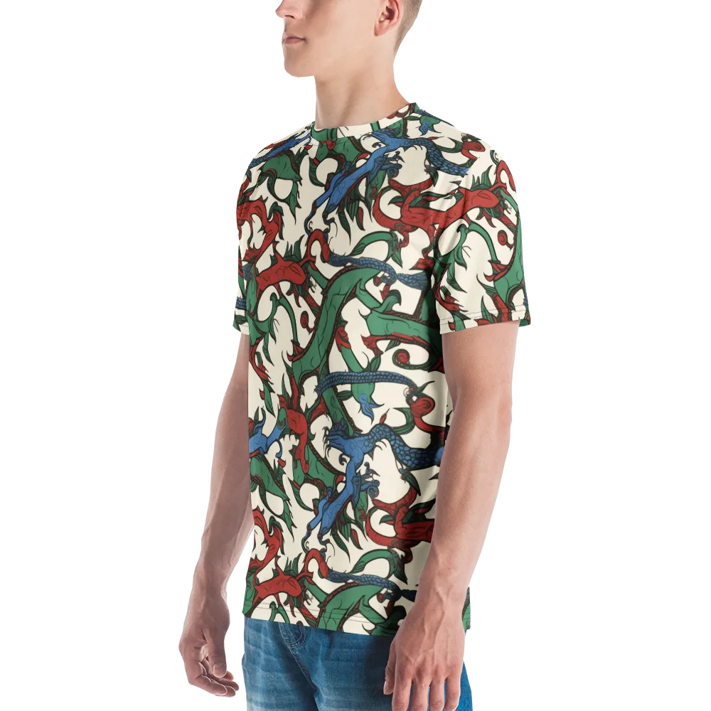 Dragonvine on Men's Crew Neck T-Shirt — Left