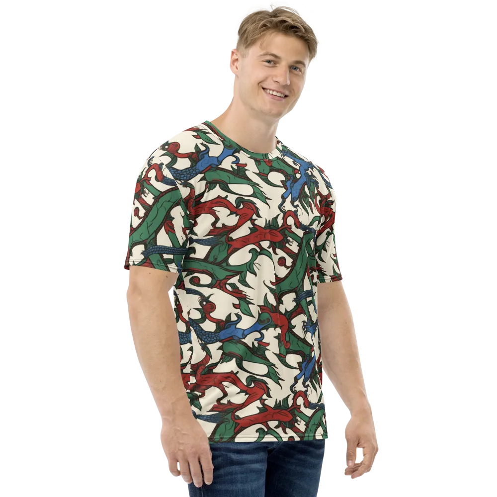 Dragonvine on Men's Crew Neck T-Shirt — Right
