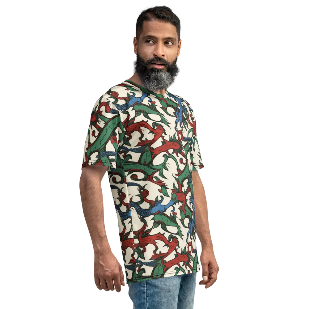 Dragonvine on Men's Crew Neck T-Shirt — Right