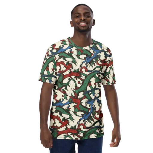 Dragonvine on a Men's Crew Neck T-Shirt