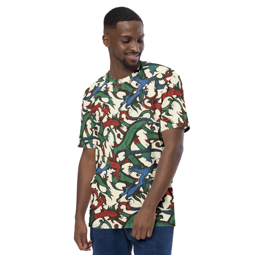 Dragonvine on Men's Crew Neck T-Shirt — Left