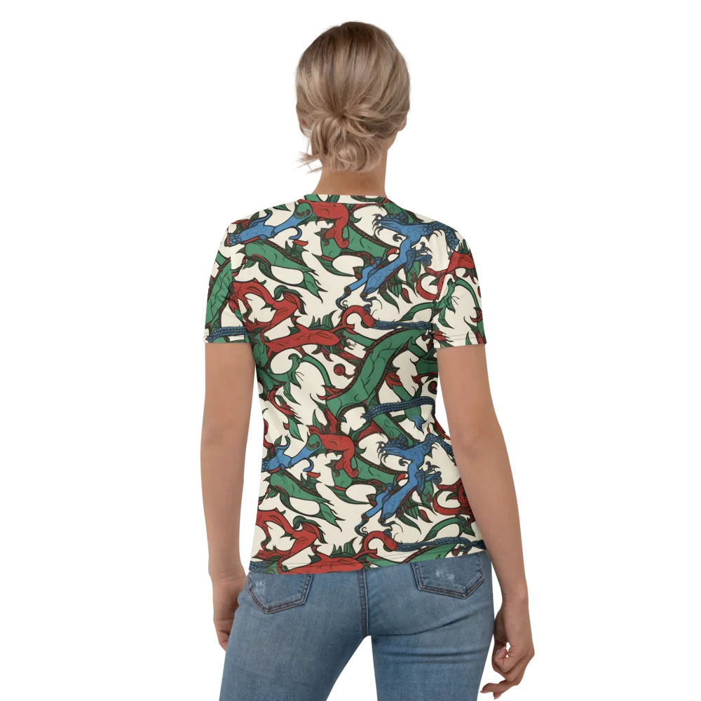 Dragonvine on Women's Crew Neck T-Shirt — Back