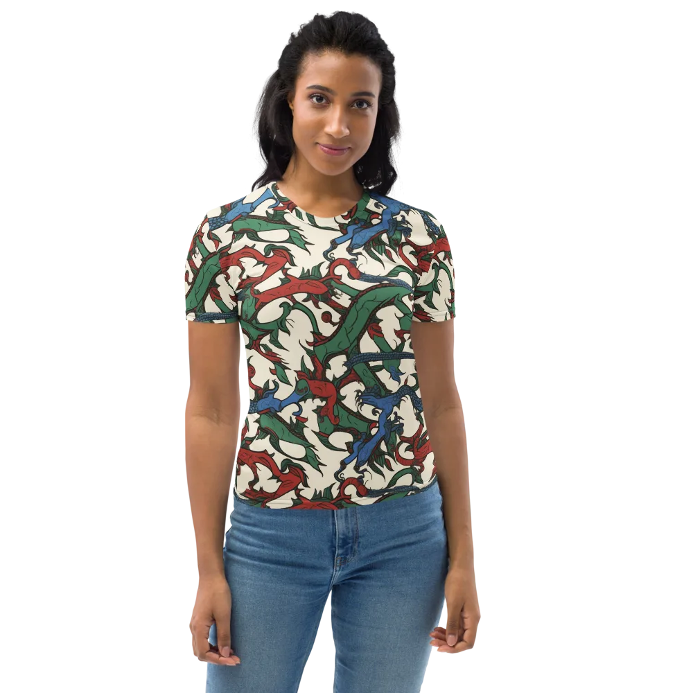 Dragonvine on Women's Crew Neck T-Shirt — Front