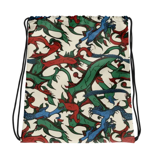 Dragonvine on a Drawstring Bag