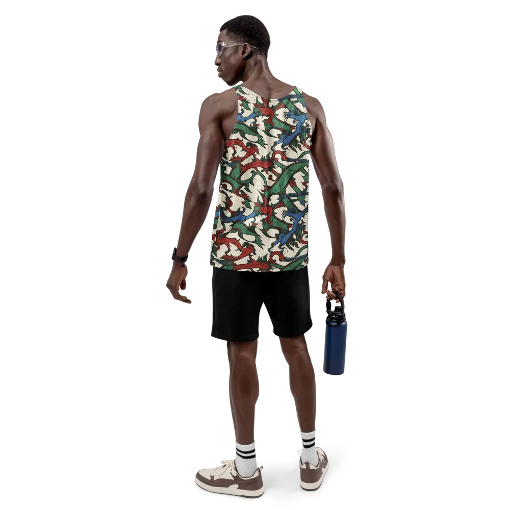Dragonvine on Men's Tank Top — Back