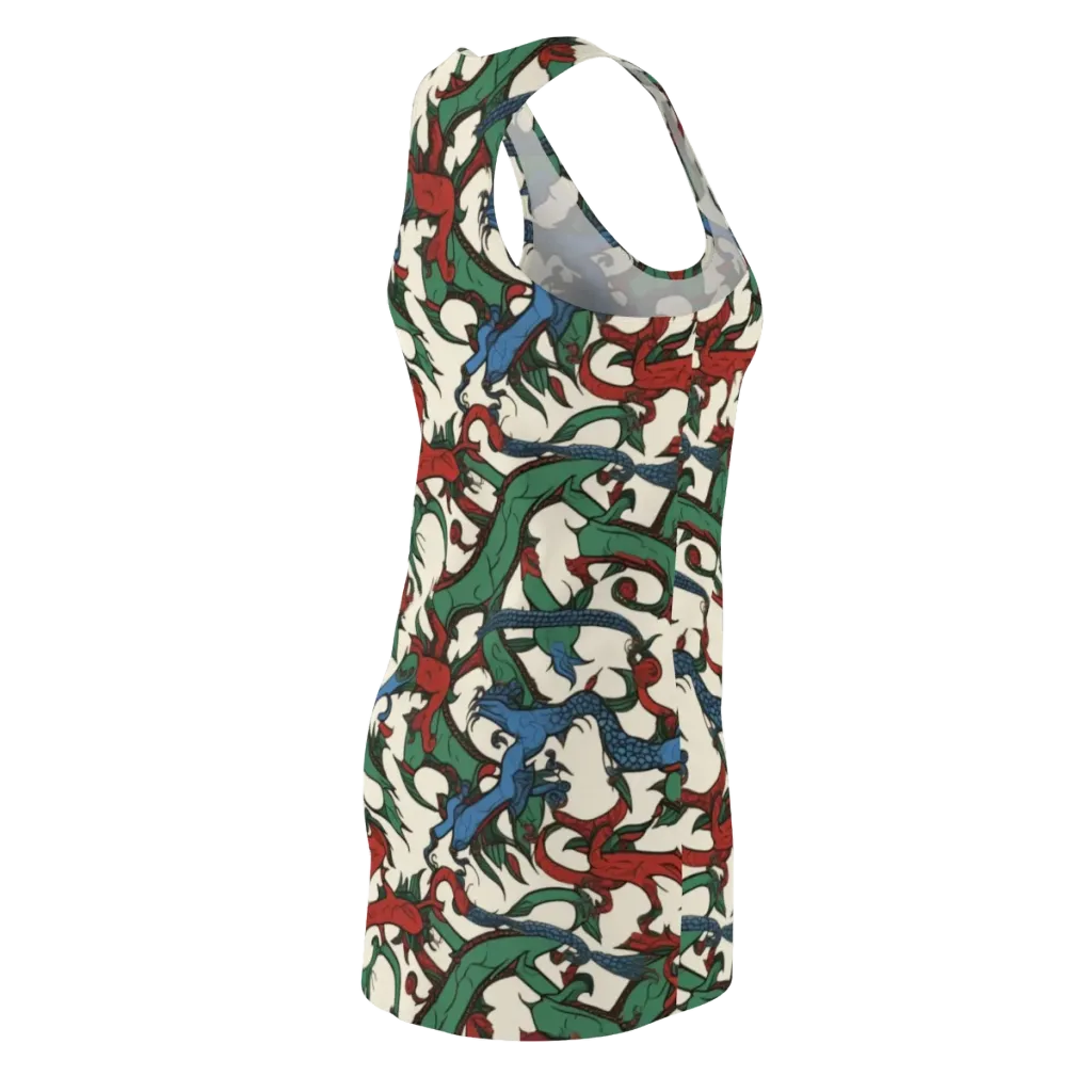 Dragonvine on Racerback Dress — Back Side