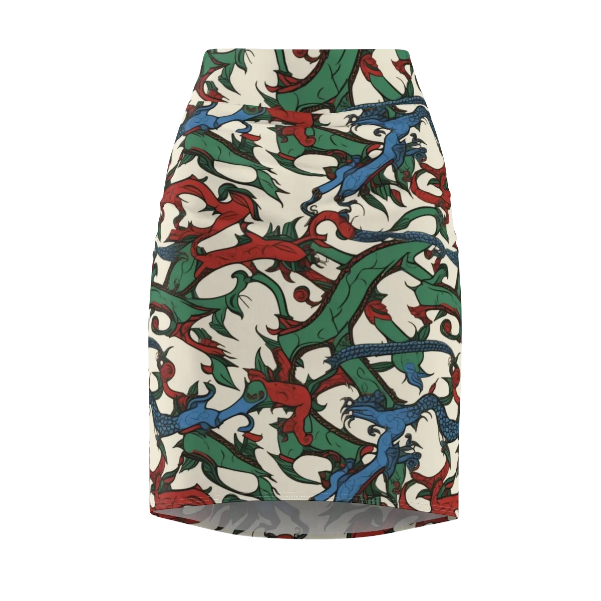 Dragonvine on Pencil Skirt — Front