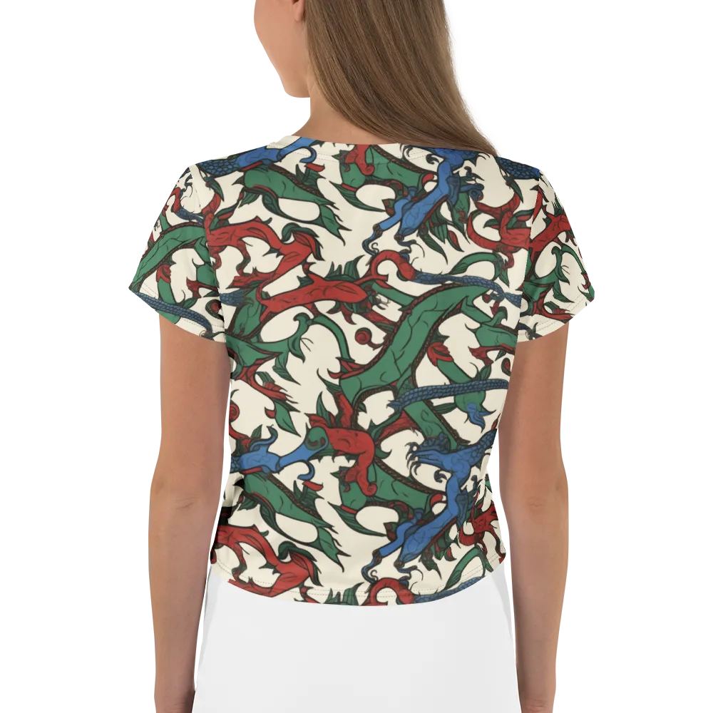 Dragonvine on Crop Tee — Back