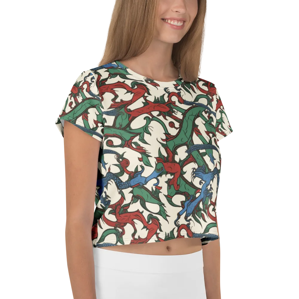 Dragonvine on Crop Tee — Right