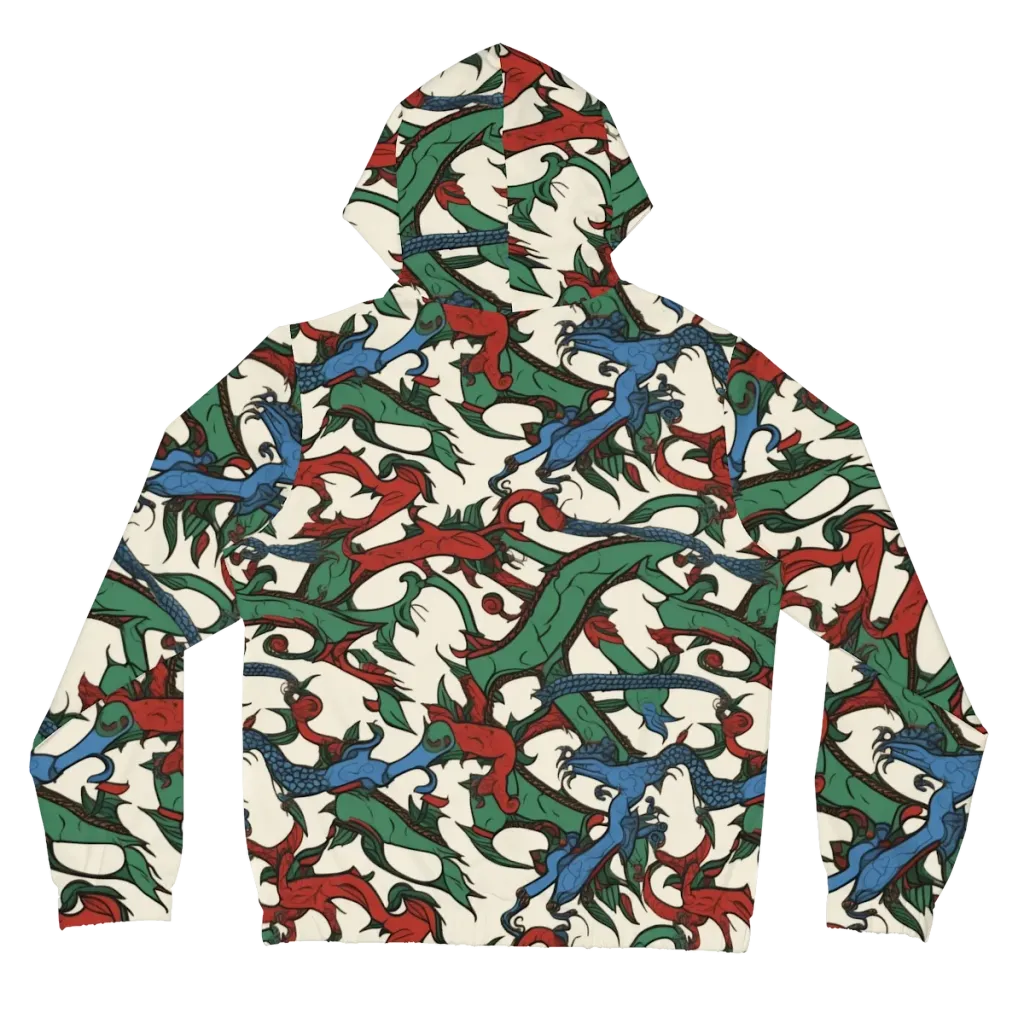 Dragonvine on Women's Full-Zip Hoodie — Back