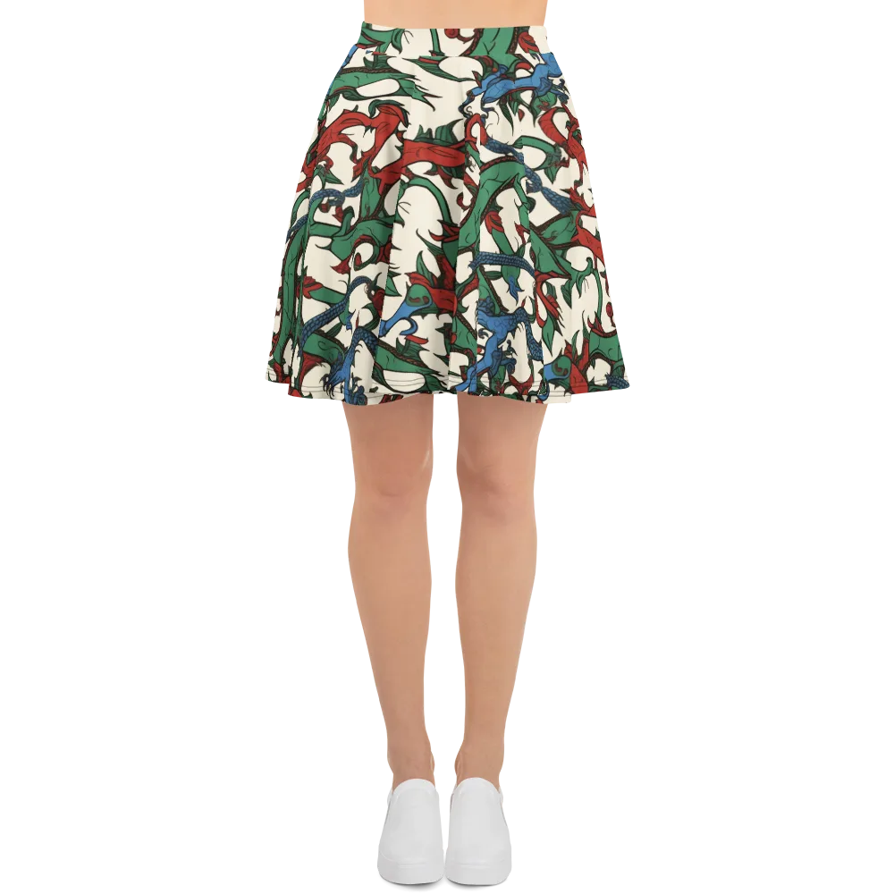Dragonvine on Skater Skirt — Front