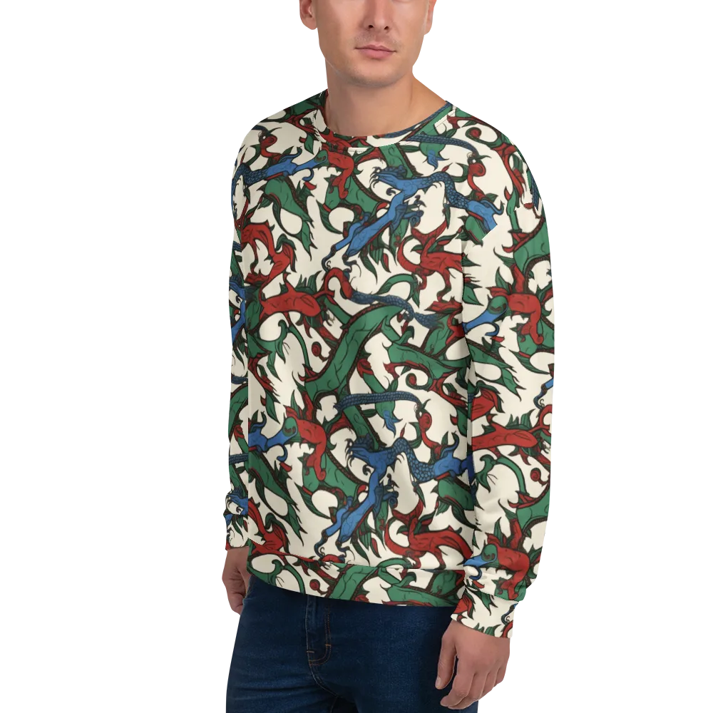 Dragonvine on Sweatshirt — Left Front