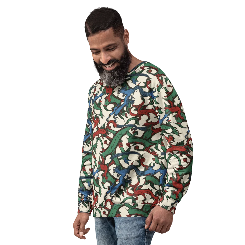 Dragonvine on Sweatshirt — Left Front