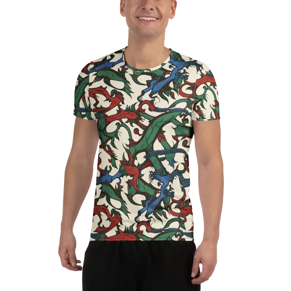 Dragonvine on Men's Athletic T-Shirt — Front