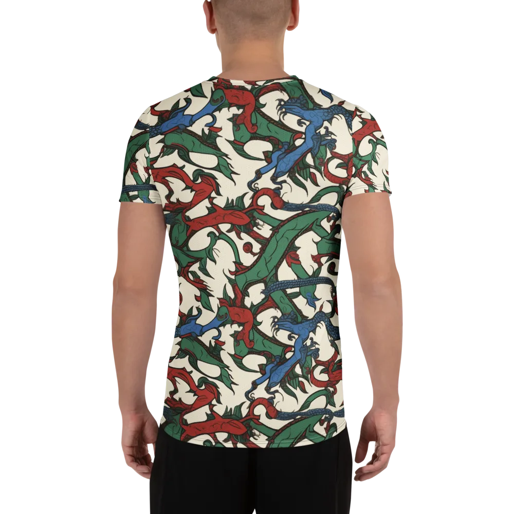Dragonvine on Men's Athletic T-Shirt — Back