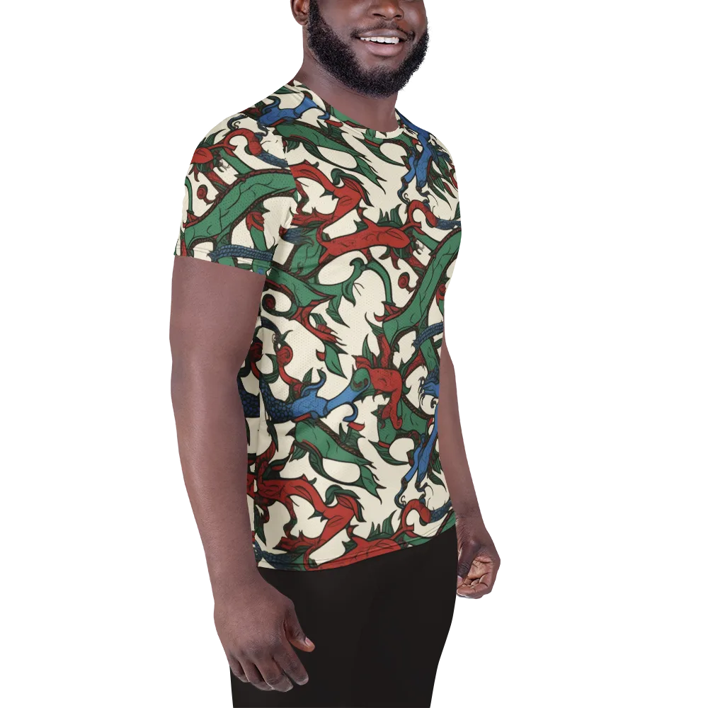 Dragonvine on Men's Athletic T-Shirt — Right