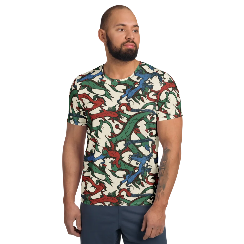 Dragonvine on Men's Athletic T-Shirt — Front
