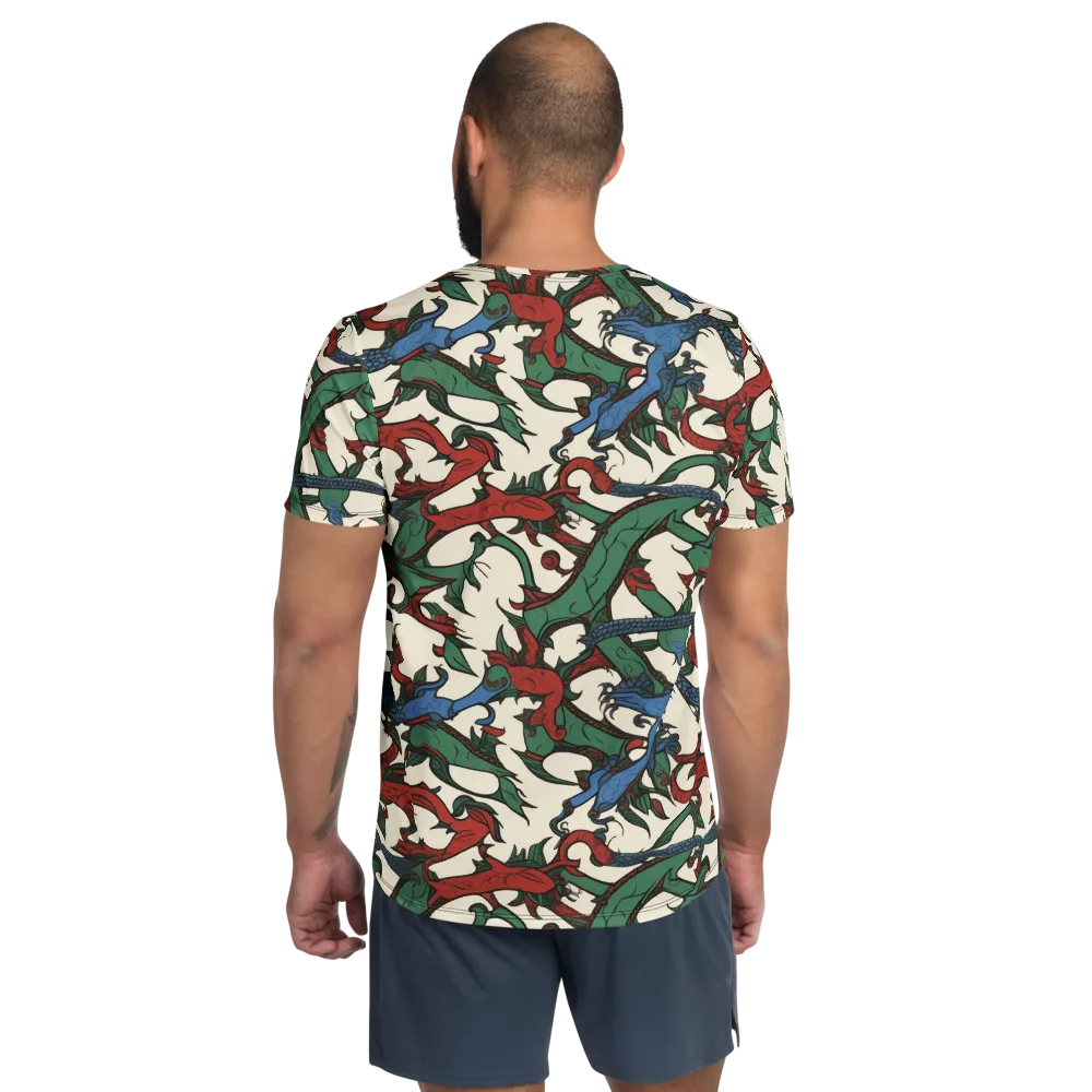 Dragonvine on Men's Athletic T-Shirt — Back