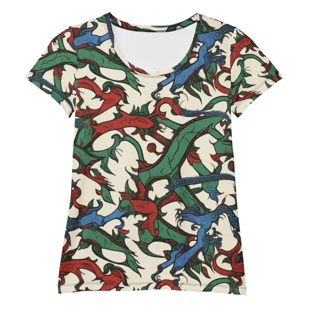 Dragonvine on Women's Athletic T-Shirt — Front