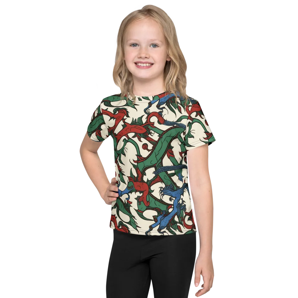 Dragonvine on Kids Crew Neck T-Shirt — Front