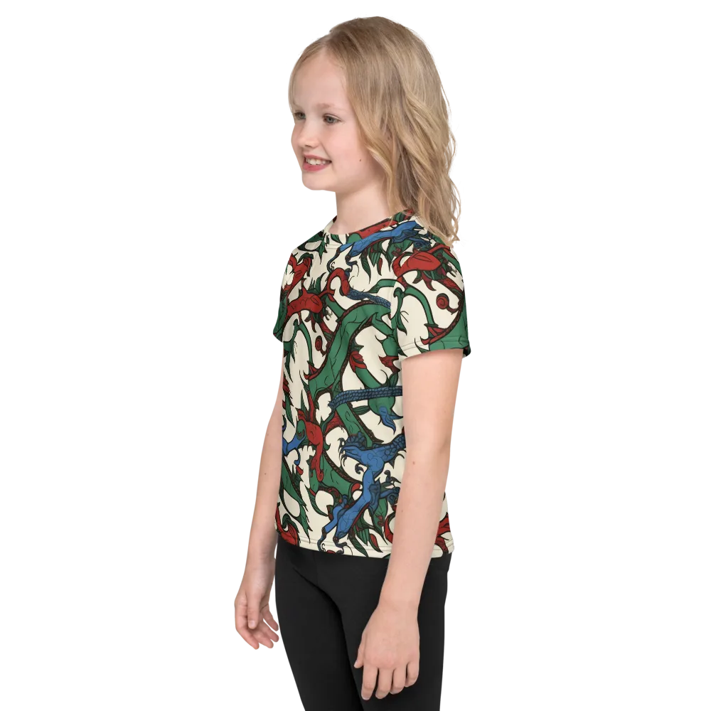 Dragonvine on Kids Crew Neck T-Shirt — Left