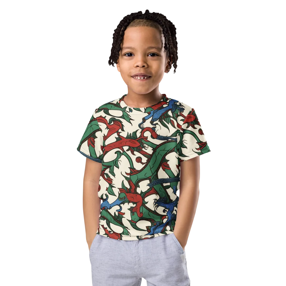 Dragonvine on Kids Crew Neck T-Shirt — Front