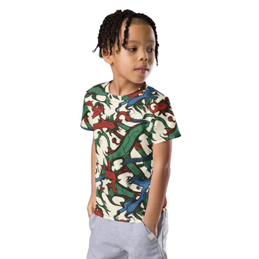 Dragonvine on a Kids Crew Neck T-Shirt