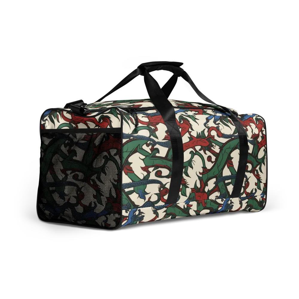 Dragonvine on Duffle Bag — Right Front