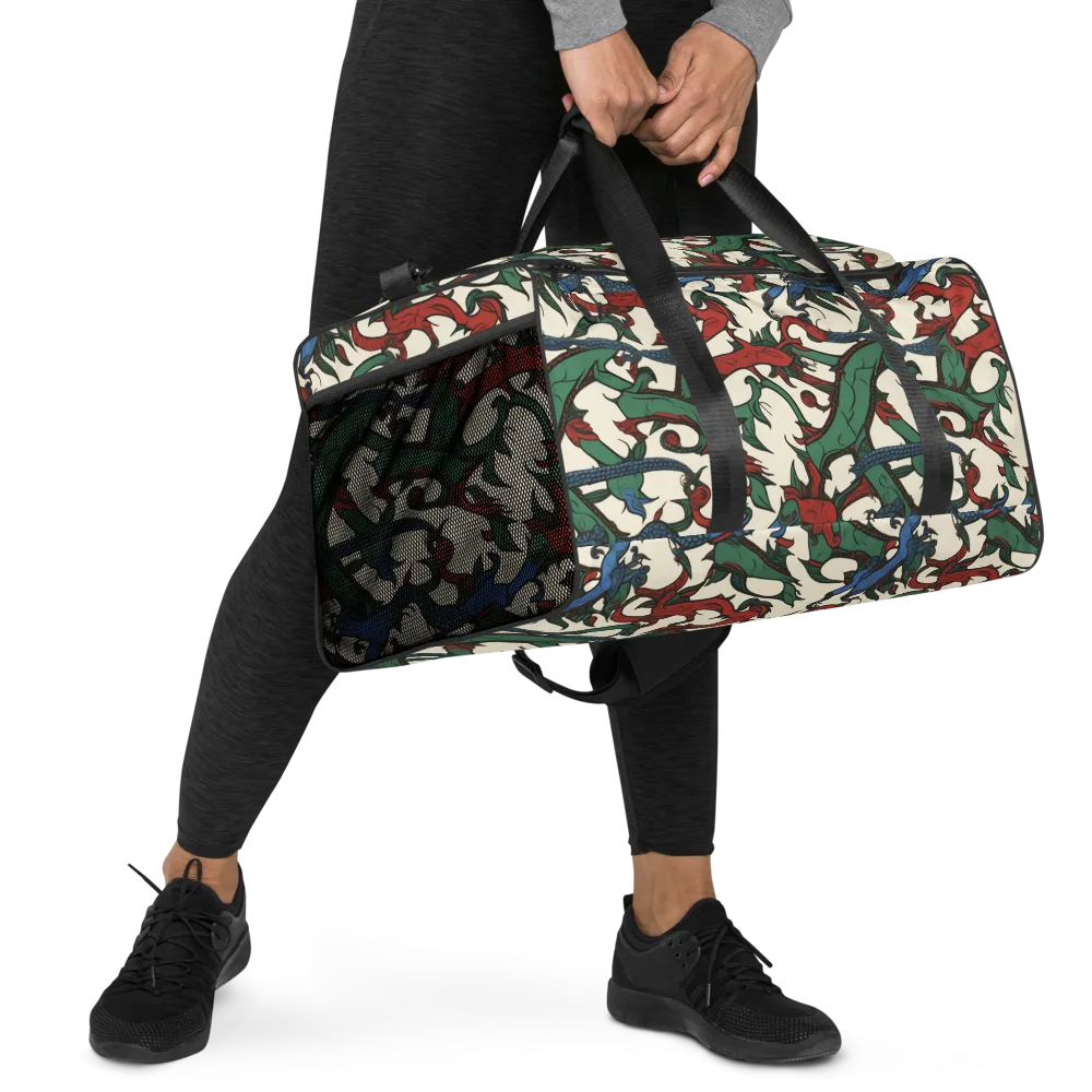 Dragonvine on Duffle Bag — Right Front