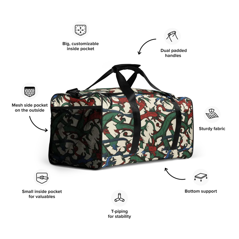 Dragonvine on Duffle Bag — Right Front