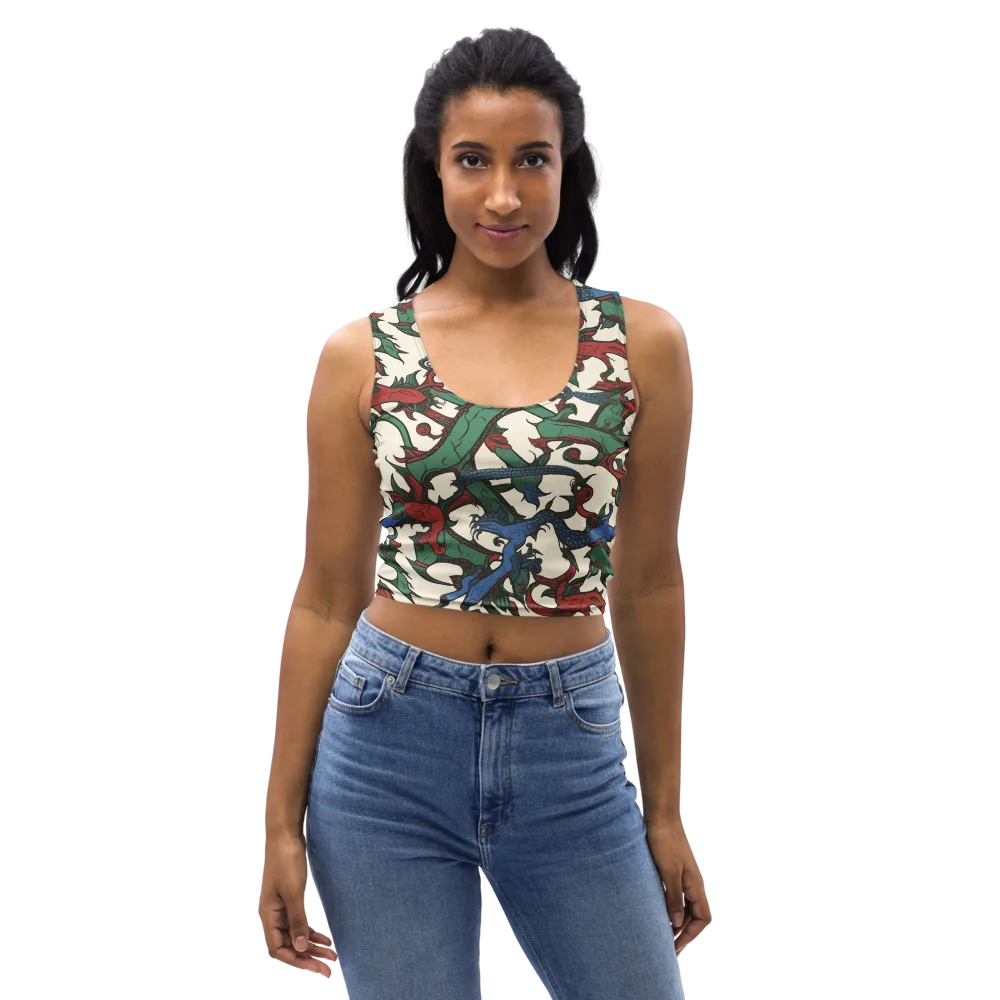 Dragonvine on Crop Top — Front