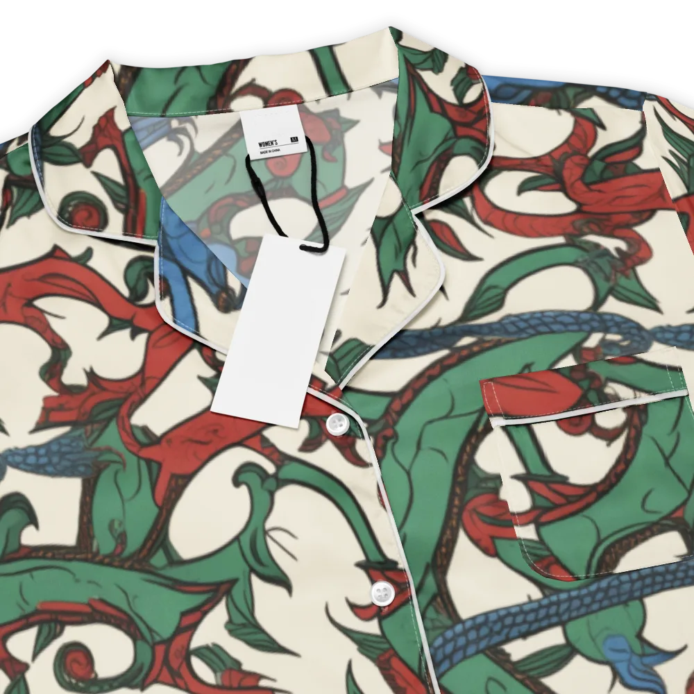 Dragonvine on Women's Short Sleeve Pajama Top — Product details