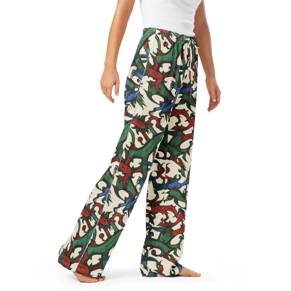 Dragonvine on Women's Pajama Pants — Right Front