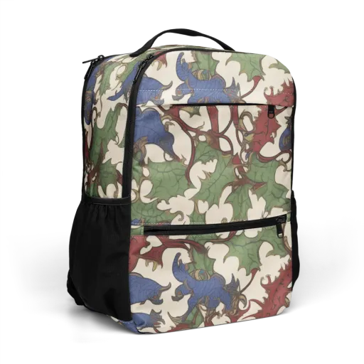 Verdant Wyverns on a Utility Backpack