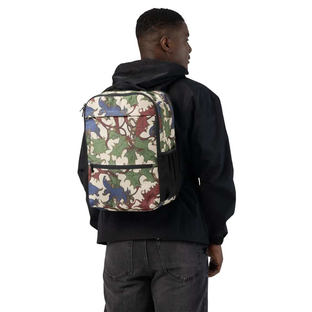 Verdant Wyverns on Utility Backpack — Back