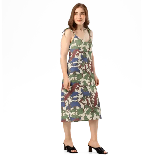 Verdant Wyverns on a Slip Dress