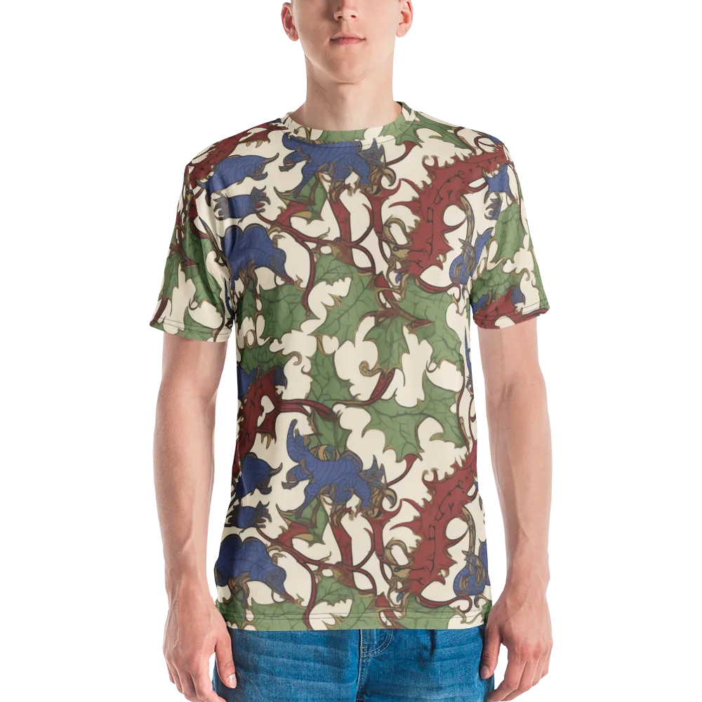 Verdant Wyverns on Men's Crew Neck T-Shirt — Front